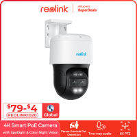 Reolink TrackMix Poe &amp; WiFi กล้อง4K Dual PTZ Motion Auto ติดตามสัตว์กลางแจ้งรถการตรวจจับมนุษย์ IP Security Camera