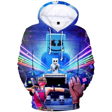 Marshmello hoodie clearance dj oversize