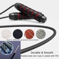 PXICUZS Quality Weight-bearing Skipping Rope Steel Wire Jump Rope Strong Metal Fitness Equipment