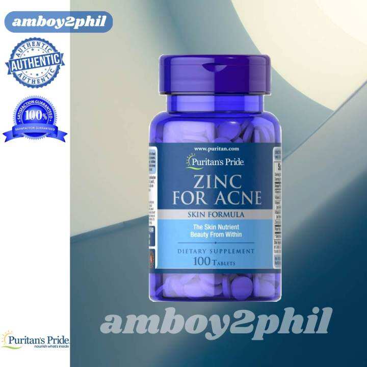 PURITAN'S PRIDE ZINC FOR ACNE 100 TABLETS Lazada PH