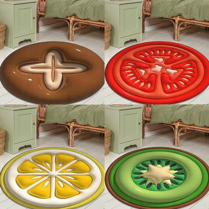 3d-visual-anti-slip-carpet-comfortable-lounge-area-fruit-cute-bedroom-summer-pattern-3d-cartoon-bedside-round-carpet-blanket-100cm-rug-u3w2