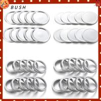 BUSH 10/20PCS การปิดผนึก ห้องครัวและห้องอาหาร เหล็กวิลาด ฝาขวด ฝากระป๋อง วงเก็บข้อมูล Mason Jar Lid ฝาขวด