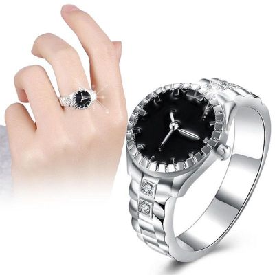 แหวนแฟชั่นของผู้หญิงแหวนนาฬิกาข้อมือวินเทจเครื่องประดับผู้หญิงสวยประณีต