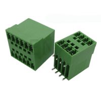 ；‘【；- 1Sets Welding Docking Type 2P-14P 15EDGRH 3.81MM Double Laye Terminal Block Connector PCB Plug-In Type Green Terminal Block