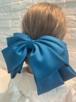 【YF】✽﹉  Bow Hairpin Headwear Fixed Hair Clip Large Headdress Ponytail Accessories