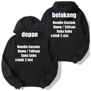 Hoodie on sale custom satuan