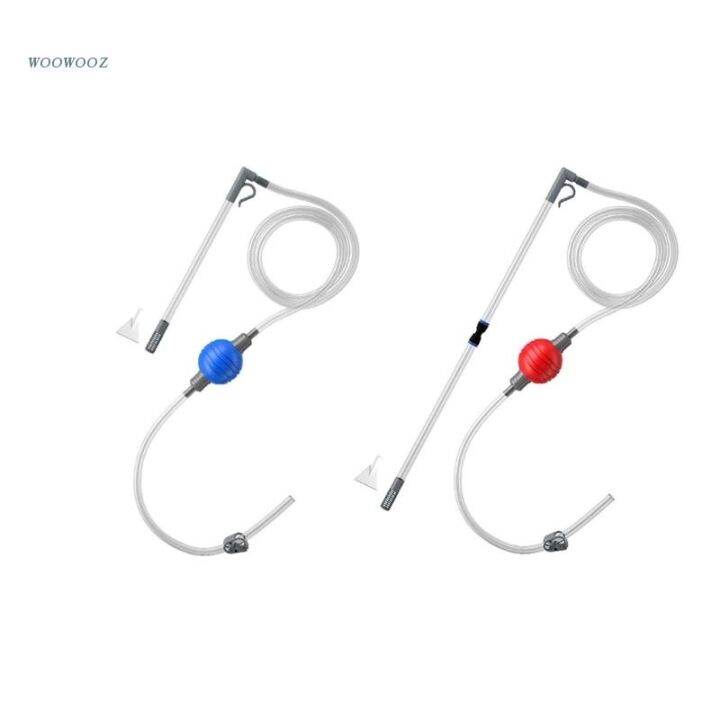 【Ready stock】 lucky Syphon Aquarium Cleaning Pipe SemiAuto Fish Tank