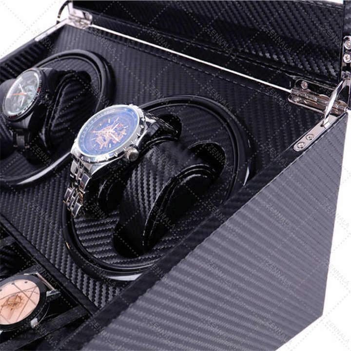 watch-winder-4-เรือน-กล่องหมุนนาฬิกา-เก็บนาฬิกา-ตู้เก็บนาฬิกา-auto-watch-box-ที่เก็บนาฬิกา-ล็อตใหม่ล่าสุด