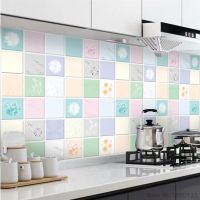 【cw】 Oil-proof Adhesive Wallpaper Wall Stickers Anti-fouling High-temperature Aluminum Foil Stove Contact Paper