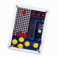 DIY ชุดเกม PCB Electronic Soldering Training Kit รองรับ R SnakePlaneRacing Games With Acrylic Case