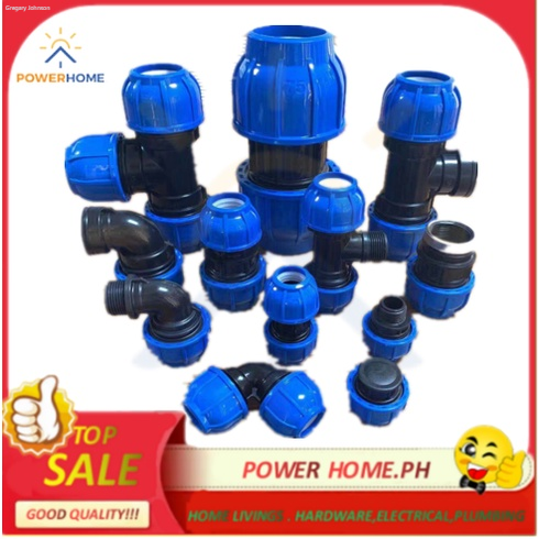 Per Pcs Pe Compression Fittings For Pe And Pvc Pipes Elbow Tee Coupling Adapter