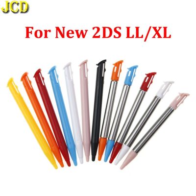 JCD 1ชิ้นสำหรับใหม่2DSLL 2DSXL คอนโซลเกมพลาสติก &amp; โลหะ Telescopic Stylus ปากกาหน้าจอสัมผัสสำหรับ2DS ใหม่ LL XL