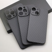 ?พร้อมส่งทุกวั?Real Carbon Fiber Protective Case for iPhone 13 Pro Max 13 Lens Wrapped Business Aramid Fiber Hard Cover