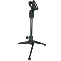 Portable Foldable Mini desktop Microphone Stand with Mic Clip Holder