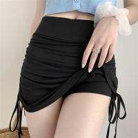 【CW】 Skirts Female 2022 Period Ladies Thread Side Draw String Elastic Womens