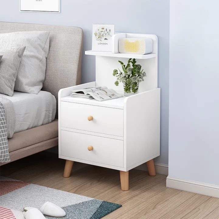 ALVIN Scandinavian modern bedside table side table storage