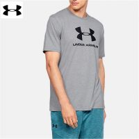 Under Armour Mens Sportstyle Logo Short Sleeves T-Shirt 1329590-036 Light Heather Tee