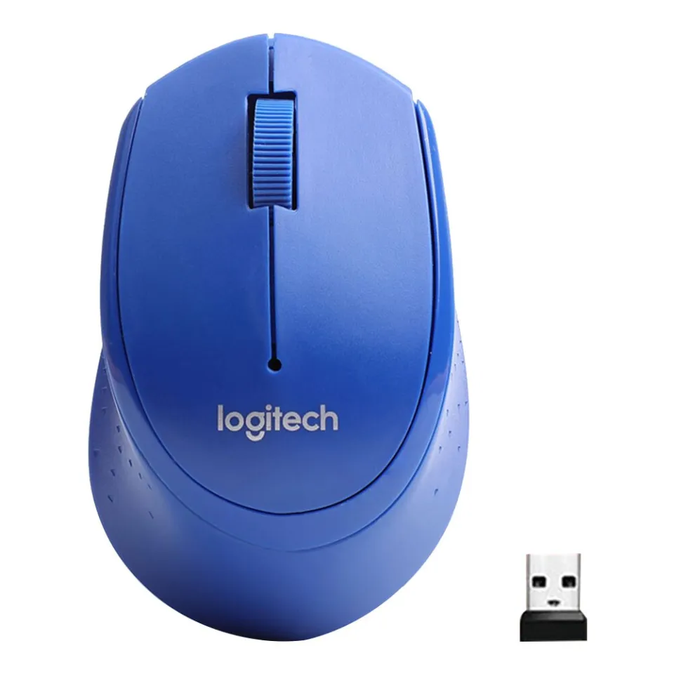 Logitech M330 SILENT PLUS Wireless Mouse, 2.4GHz with USB Nano Receiver,  1000 DPI Optical Tracking, 2-year Battery Life, Compatible with PC, Mac