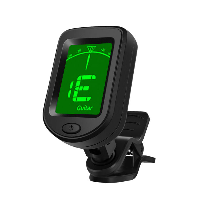 T 02 Guitar Tuner Clip On Chromatic Digital Tuner Lcd Display Mini Size Tuner For Acoustic 4342