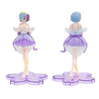 RABABY TOY PVC Rem Ram ตุ๊กตาตัวเล็กโมเดลสะสมรุ่น Q Re: ชีวิตในโลกที่แตกต่างจากศูนย์ตุ๊กตาของเล่นตุ๊กตาประดับ Rem หุ่นแอคชั่นของเล่นโมเดล