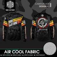 [In stock] 2023 design mens sports clothing t-shirt   CAMOUFLAGE V2  AIRCOOL  LONGSLEEVES - MOTORCYCLE RIDER LONGSLEEVE，Contact the seller for personalized customization of the name