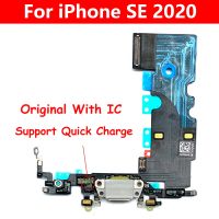 Original For iPhone SE 2020 Dock Connector Micro USB Charger Charging Port Flex Cable Microphone Board