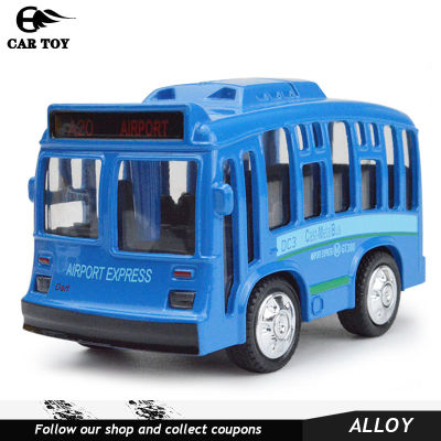 Car Toys 1PC 1:43 Alloy sound and light of single deck bus vehicle Alloy car model toys for boys cars toys for kids car for kids toys for boys toys fo