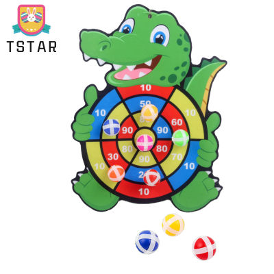 TS【ready Stock】Kids Target Sticky Ball Dartboard Sports Game Toys Interactive Throwing Board Games Set For Outdoor Indoor Party【cod】