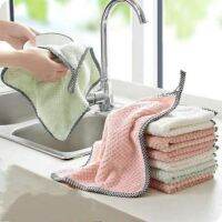 Hand towel hanging type absorbing water not easy to shed thick rag hand washing towel kain lap untuk dapur