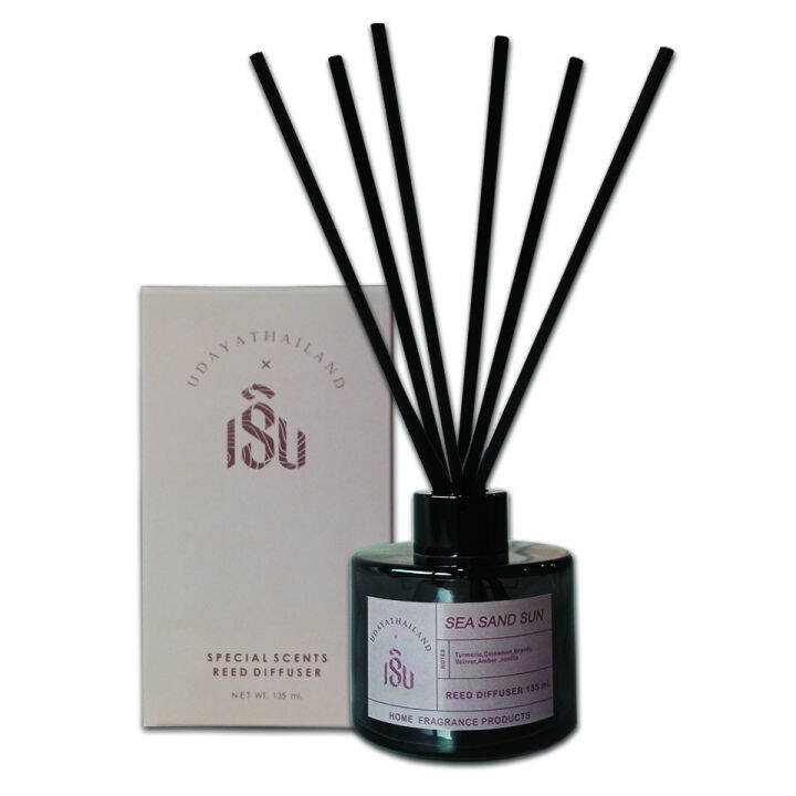 udaya-x-rern-ก้านไม้หอม-135ml-น้ำหอมปรับอากาศ-reed-diffuser