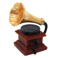 ใหม่ Mini R Phonograph จำลองเฟอร์นิเจอร์ของเล่นสำหรับตกแต่งบ้านตุ๊กตา112 Dollhouse Miniature อุปกรณ์เสริม