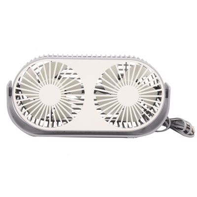 Desk Fan Dual Fan with Aromatherapy Three Speed Night Lamp USB Fan Desktop Air Cooling for Office Home