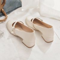 [yohi] thick-heeled sgle shoes womens 23 and autumn new sle soft g fairy y shoes women