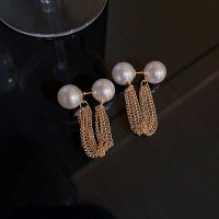 ✨BELLA✨925 Silver Needle Korean temperament Pearl Fashion socialite Creative Earrings