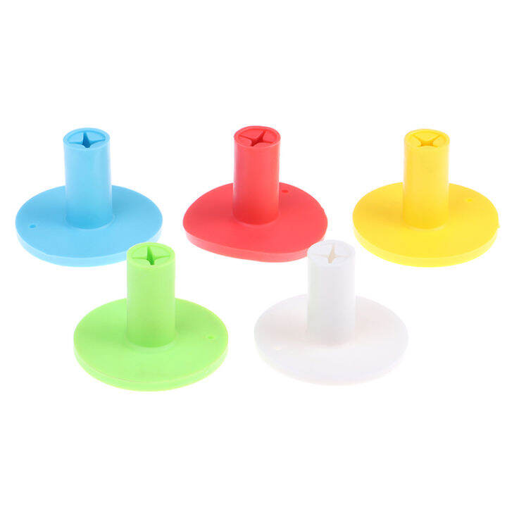 guliang630976-golf-cross-nails-rubber-golf-stability-tees-5สี3-8-cm-golf-training-aid