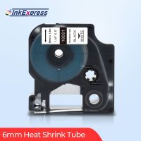 InkExpress 18051 Heat Shrink Tube Tape For DYMO 18051 Rhino IND Tape 6mm Cable Label For DYMO Rhino 4200 Rhino 5200 Label Maker