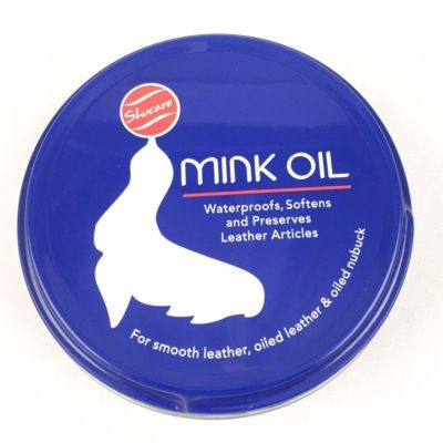 genuine ▲Mink Oil ไขปลาวาฬ 100 ml. ครีมรักษาหนังกลุ่มออยล์ให้นุ่มและให้สี เข้มขึ้นตามธรรมชาติของเครื่องหนัง ให้ความเงางามและช่☝