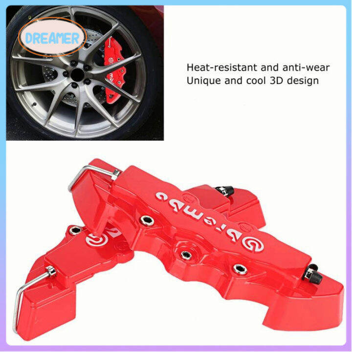 2Pcs/set ABS Endless Brake Caliper Covers Red Racing Disc Brake Caliper