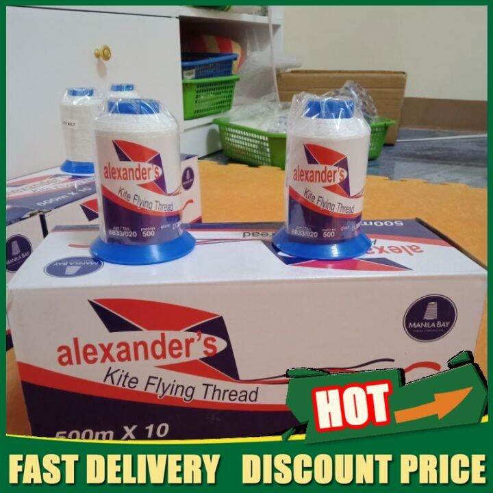 【Active price】 Alexander Kite Flying Thread. 500 meter x 10. Sinulid