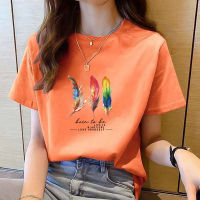 เสื้อยืดเด็กผู้หญิง,เสื้อยืดสีชมพูแขนสั้นพิมพ์ลายฤดูร้อนแบบเรียบง่ายแฟชั่นรุ่นใหม่ลำลองขนาดใหญ่