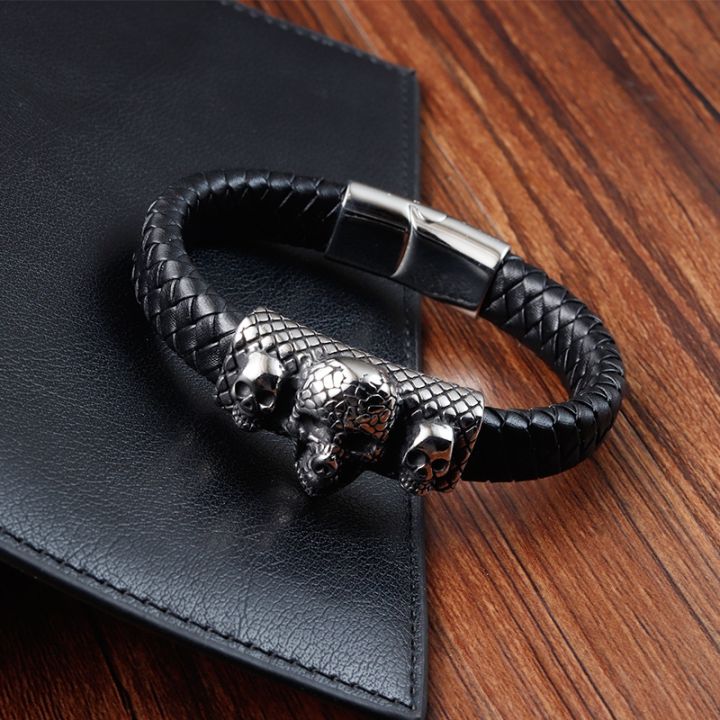 yp-cross-border-hot-sale-braided-leather-rope-mens-titanium-l20194