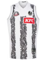 2022 COLLINGWOOD MAGPIES HOME GUERNSEY INDIGENOUS RUGBY JERSEY Size S-M-L-XL-XXL-3XL