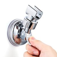 Universal Hand Shower Holder Adjustable Shower Head Wall Mount Strong Vacuum Suction Cup Rotation Full Plating Bracket Bathroom Showerheads