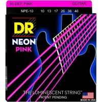 Sale สายกีต้าร์ไฟฟ้าเคลือบเรืองแสงสีชมพู DR Strings รุ่น NEON™ PINK Coated Electric Guitar Medium ราคาถูก กีตาร์ กีตาร์โปร่ง  กีต้าร์คลาสสิค กีต้าร์ไฟฟ้า