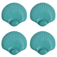 Creative Multi-Purpose Snack Tray Plastic Bowls Shell Shape Plate, Multifunctional Fruit Plate Snack Serving Tray