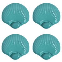 Creative Multi-Purpose Snack Tray Plastic Bowls Shell Shape Plate, Multifunctional Fruit Plate Snack Serving Tray