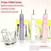 แปรงสีฟันไฟฟ้า Originla สำหรับ Philips 4โหมดพร้อม Bluetooth Sonicare แปรงสีฟันกันน้ำแบบชาร์จไฟได้ HX992W HX992B HX992P HX992S