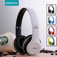 Romoss P47 Bluetooth 5.0 หูฟังตัดเสียงรบกวนสเตอริโอไร้สายเข้ากันได้กับโทรศัพท์มือถือทุกรุ่นพกพาสะดวกและพับเก็บได้