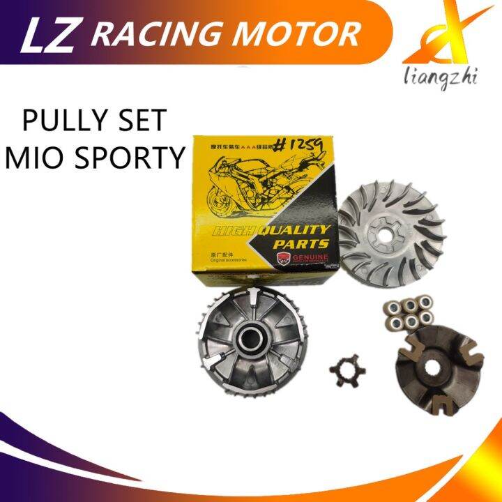 MOTORCYCLE MIO SPORTY PULLEY SET WITH DRIVE FACE AND BOLA STANDARD