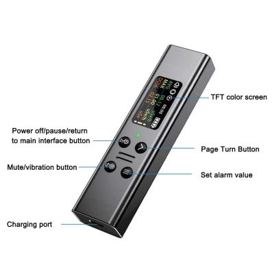 Nuclear Radiation Detector X-Ray Tester 0.96 Inch TFT Screen Tester Marble Geiger Counter Tester